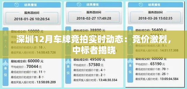 深圳12月车牌竞拍实时动态：竞价激烈，中标者揭晓