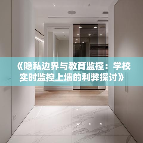 《隐私边界与教育监控：学校实时监控上墙的利弊探讨》