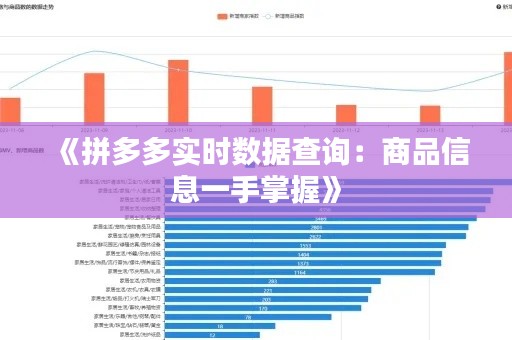 《拼多多实时数据查询：商品信息一手掌握》