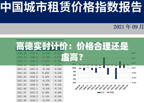 高德实时计价：价格合理还是虚高？