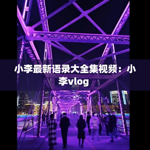 小李最新语录大全集视频：小李vlog 