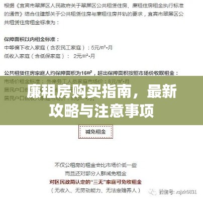 廉租房购买指南，最新攻略与注意事项