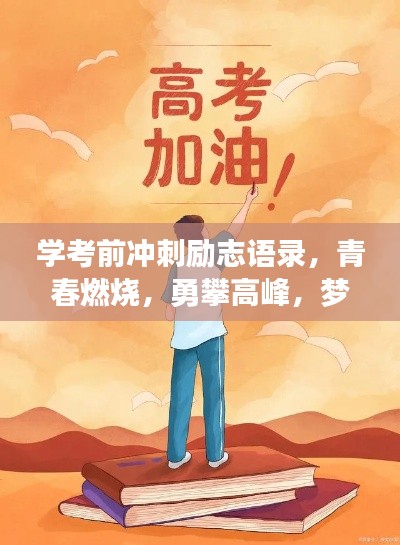 学考前冲刺励志语录，青春燃烧，勇攀高峰，梦想起航！