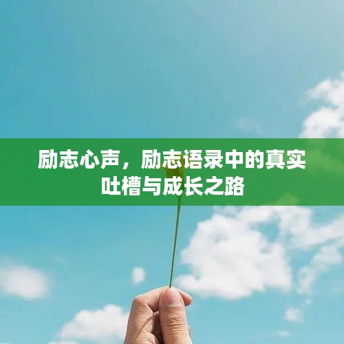 励志心声，励志语录中的真实吐槽与成长之路