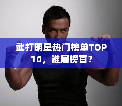 武打明星热门榜单TOP10，谁居榜首？