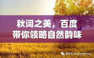 秋词之美，百度带你领略自然韵味