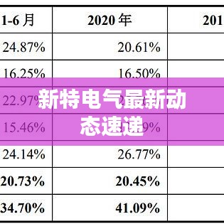 新特电气最新动态速递