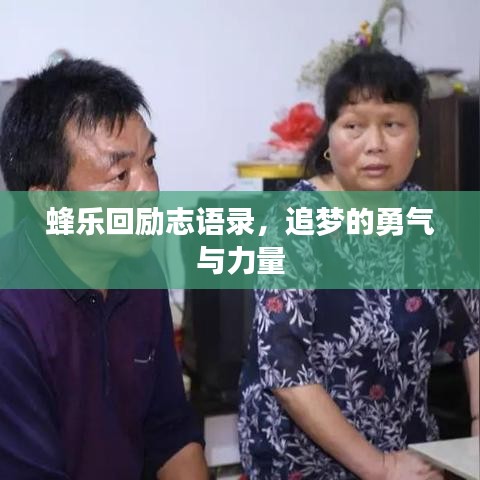 蜂乐回励志语录，追梦的勇气与力量