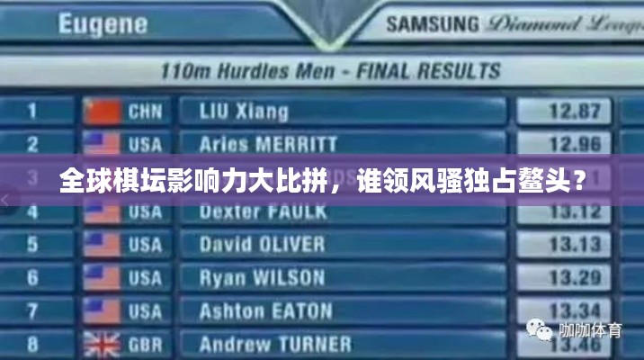 全球棋坛影响力大比拼，谁领风骚独占鳌头？