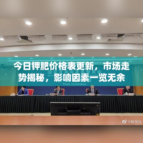 今日钾肥价格表更新，市场走势揭秘，影响因素一览无余