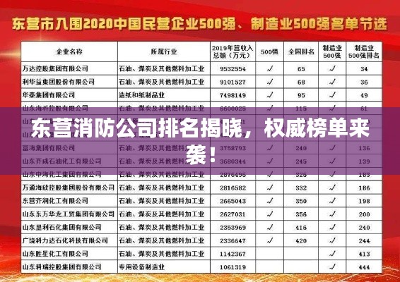 东营消防公司排名揭晓，权威榜单来袭！
