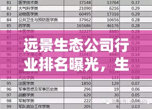 远景生态公司行业排名曝光，生态产业领军企业的权威榜单