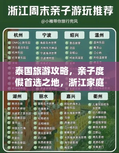 泰国旅游攻略，亲子度假首选之地，浙江家庭必游胜地！